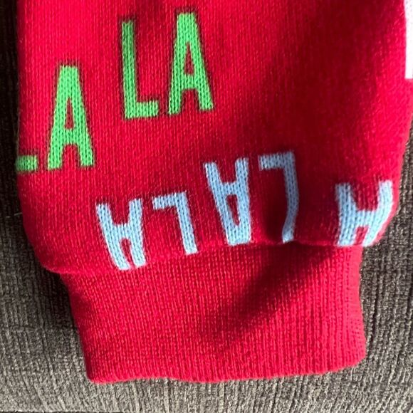 Hanes Infant Tight Fit 2 Piece FaLaLa Christmas Pajama Set Size 6-9 mo Red NWT - Picture 7 of 9